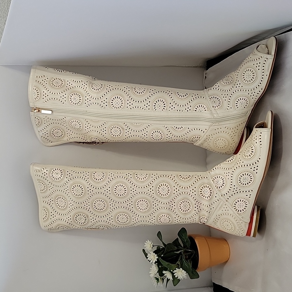 Carmelitas Laser Cut out Tall Boots